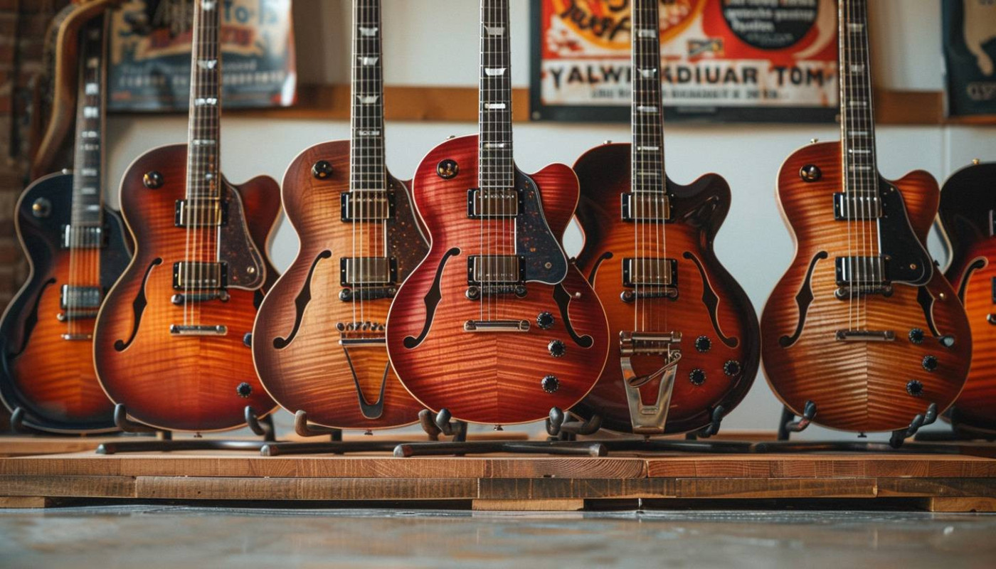 Comparaison et évaluation des meilleures guitares semi-creuses du marché